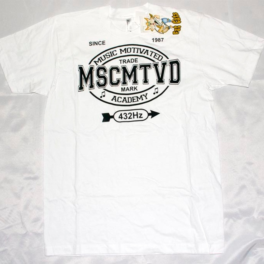 Music Motivated Academy Unisex T Shirt (White)